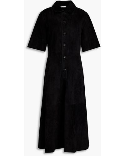 Co. Suede Midi Dress - Black