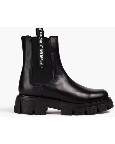 Love Moschino Women Ankle Boots Black - red 5 US