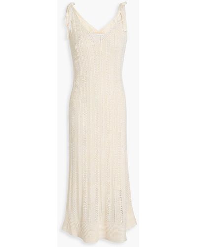 Zimmermann Crochet-knit Midi Dress - White