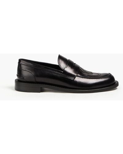 JW Anderson Leather Loafers - Black