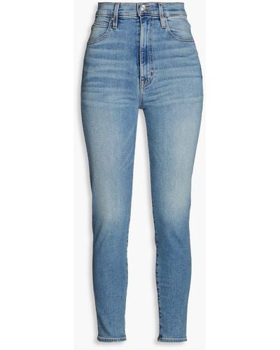 SLVRLAKE Denim Beatnik Cropped High-rise Skinny Jeans - Blue