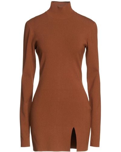 Zeynep Arcay Stretch-knit Mini Dress - Brown