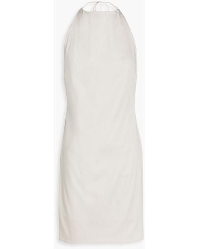 Bondi Born Rouleau Stretch-cotton Mini Dress - White