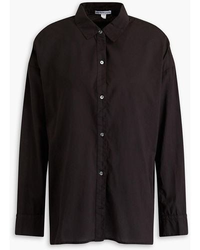James Perse Cotton-mousseline Shirt - Black