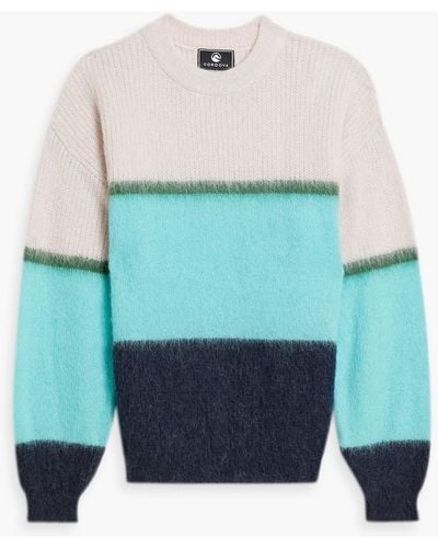 CORDOVA Arosa Striped Knitted Sweater - Blue