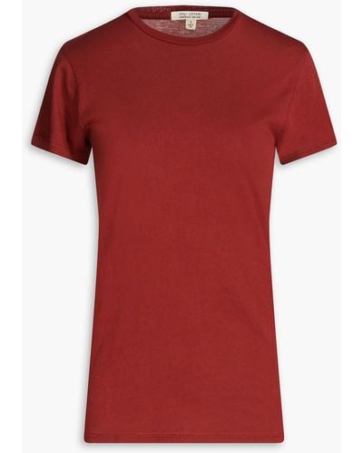 Nili Lotan Lana Supima Cotton-jersey T-shirt - Red
