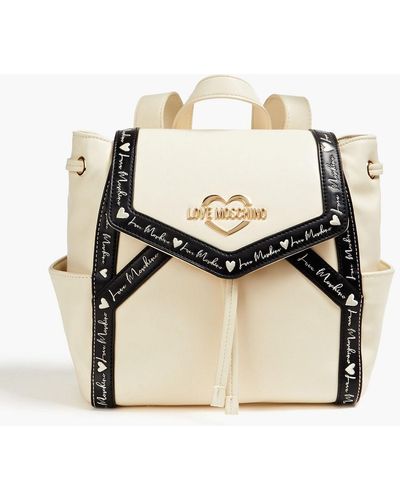 Love Moschino Faux Leather Backpack - Natural