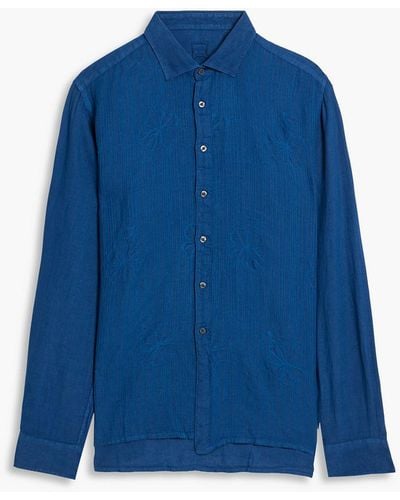 Blue 120 Lino Shirts For Men Lyst blue-120-lino-shirts-for-men-lyst