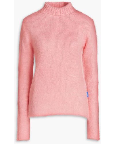 Nina Ricci Mohair-blend Turtleneck Sweater - Pink
