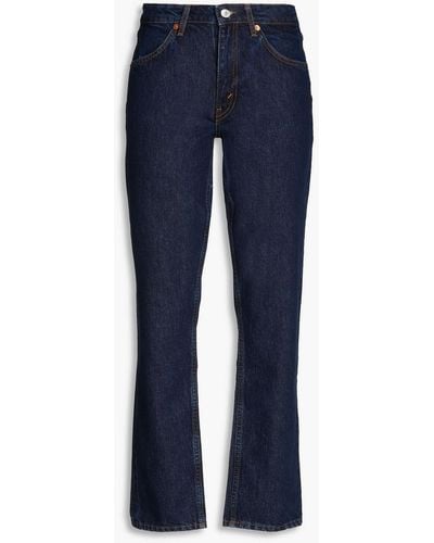 RE/DONE 70s Low-rise Straight-leg Jeans - Blue
