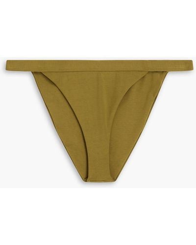 Mara Hoffman Lenni Low-rise Bikini Briefs - Green