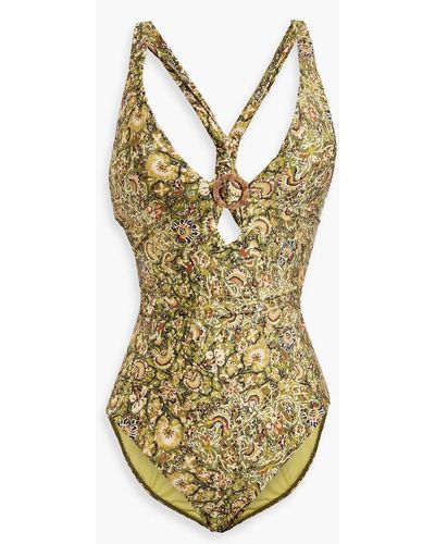 Jets by Jessika Allen Majorelle Printed Swimsuit - Yellow