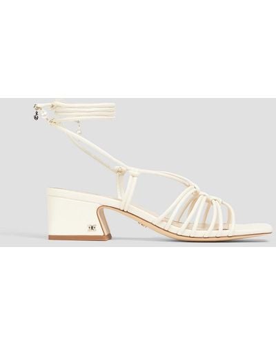 Sam Edelman Westley Knotted Leather Sandals - White