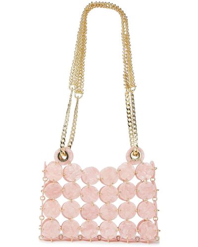 Sandro Pastille Marbled Resin And Chainmail Shoulder Bag - Pink