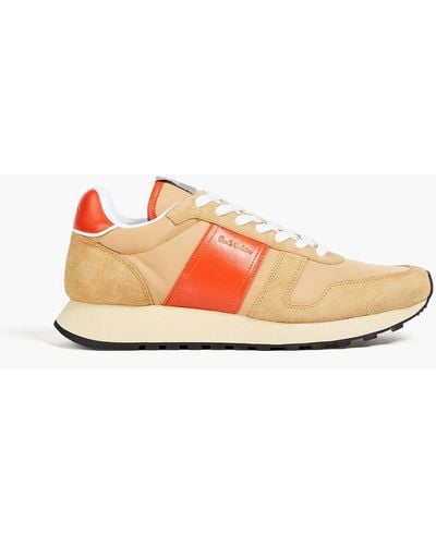 Paul Smith Suede, Leather And Shell Trainers - Pink
