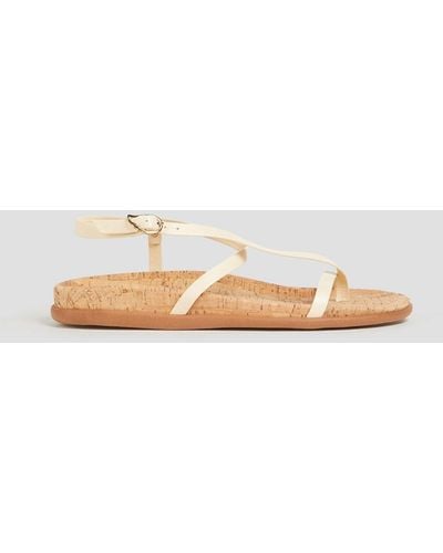 Ancient Greek Sandals Aimilia Leather Sandals - White