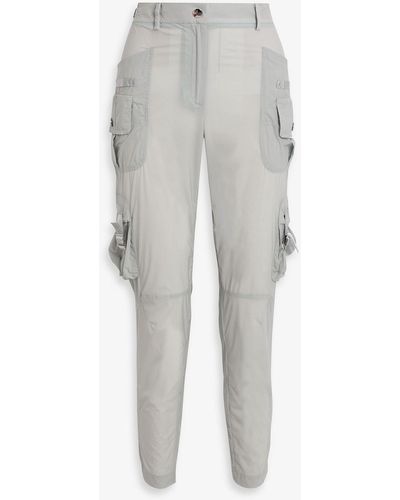 RED Valentino Shell Slim-leg Pants - Gray
