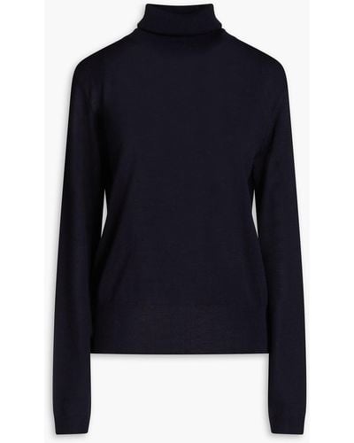 LE17SEPTEMBRE Wool-blend Turtleneck Sweater - Blue