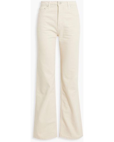 Officine Generale Flore High-rise Flared Jeans - White