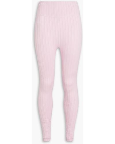CORDOVA Buttermilk Ribbed-knit leggings - Pink
