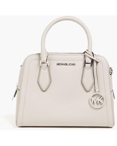 MICHAEL Michael Kors Ayden Textured-leather Tote - White