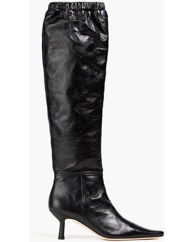 BY FAR Gwen 65 Glossed-leather Boots - Black