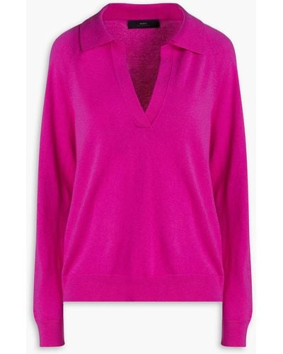 arch4 Gladiolus Cashmere Polo Jumper - Pink