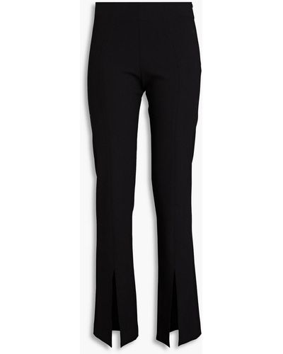 LVIR Essential Tm-blend Crepe Straight-leg Trousers - Black