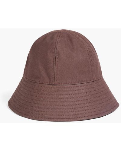 Jil Sander Cotton Bucket Hat - Brown