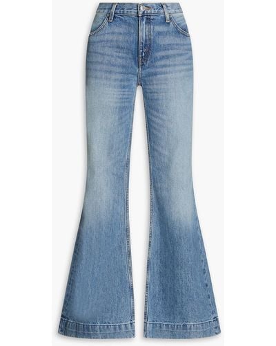RE/DONE 70s Low-rise Flared Jeans - Blue