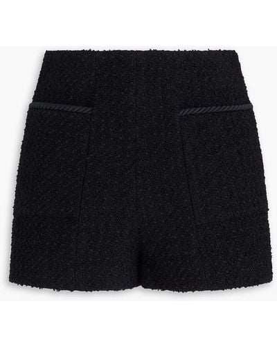 Claudie Pierlot Shorts aus bouclé-tweed - Schwarz