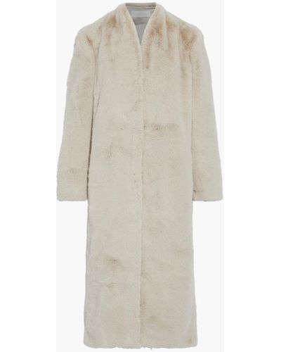 Michelle Mason Faux Fur Coat - Natural