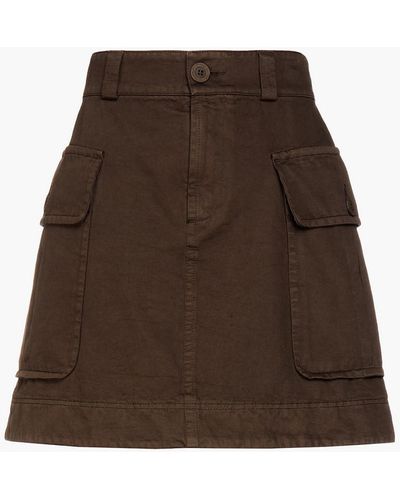 See By Chloé Cotton Mini Skirt - Brown