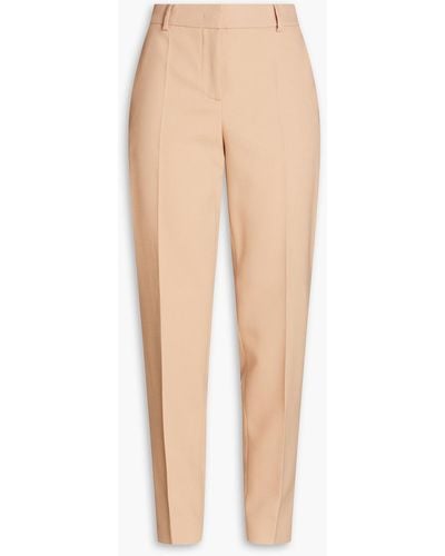 Boutique Moschino Crepe Tapered Trousers - Natural