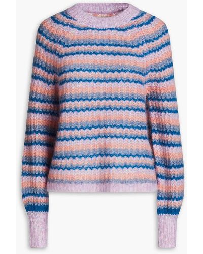 Stella Nova Laki Striped Knitted Sweater - Blue