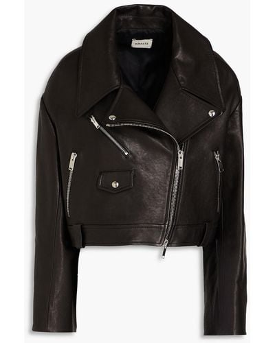 Khaite Gelman Leather Biker Jacket - Black