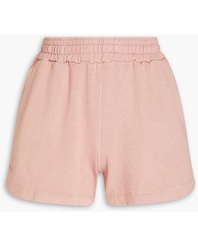 Monrow Shorts aus fleece - Pink