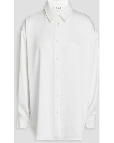 Ba&sh Satin-crepe Shirt - White