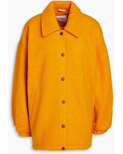 American Vintage Brushed Wool-blend Felt Jacket - Orange