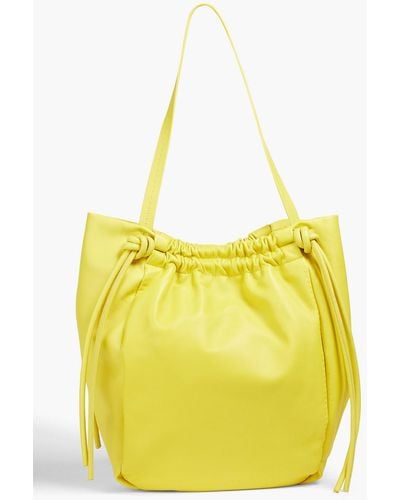 Proenza Schouler Ruched Leather Tote - Yellow