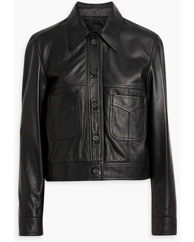 Nili Lotan Clarisse Leather Jacket - Black