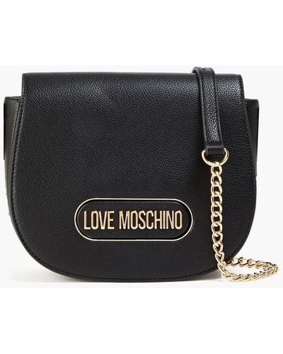 Love Moschino Faux Leather Shoulder Bag - Black