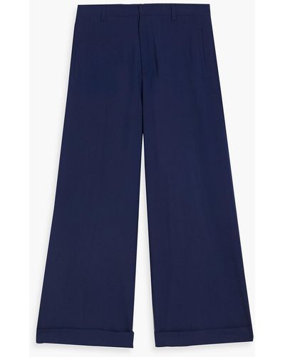 Marni Wide-leg Wool Pants - Blue