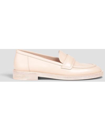 Gianvito Rossi Leather Loafers - White