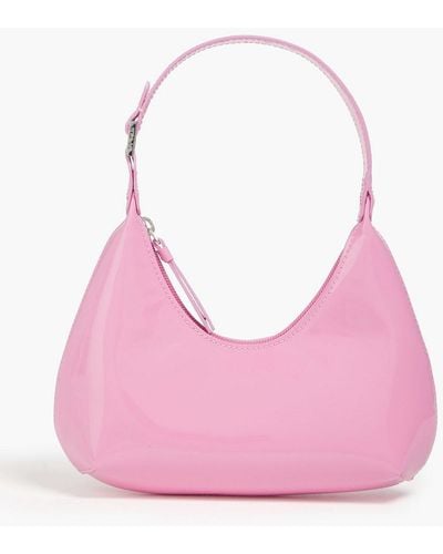 BY FAR Patent-leather Shoulder Bag - Pink