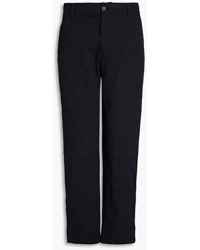 James Perse Cotton-blend Twill Trousers - Blue