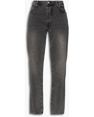 FRAME Le slouch boyfriend-jeans in ausgewaschener optik - Grau