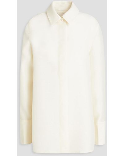 Co. Wool And Silk-blend Shirt - White