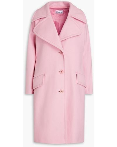RED Valentino Wool-blend Felt Coat - Pink