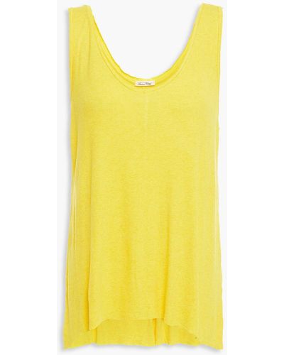 American Vintage Ribbed Jersey Tank - Yellow